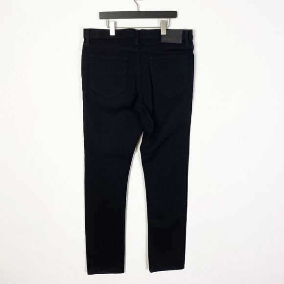 NEW Triarchy Slim Straight Black Button Fly Jeans - Picture 2 of 8